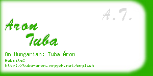 aron tuba business card