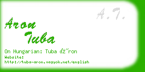 aron tuba business card